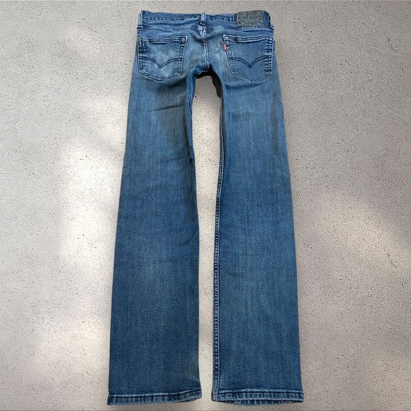 Levi’s 514 Dark Wash Low-Mid Straight Jeans - Picture 1 of 8